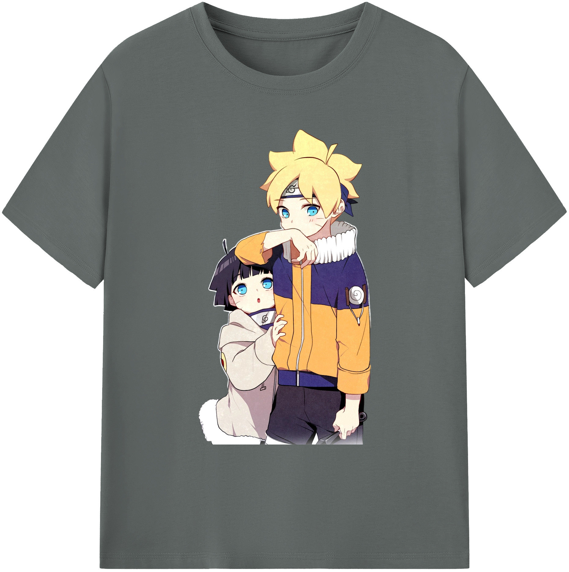 （画像用） NARUTO -ナルト- うずまき ボルト Uzumaki Boruto 綿100％ メンズ半袖Tシャツ｜肌触りやわらか＆通気性